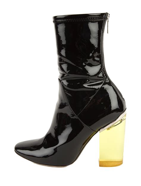 dior lucite boots|dior leather ankle boots.